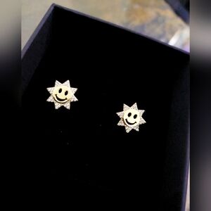 Happy Sun 🌞  Earrings 925 Silver 18K Gold Plated